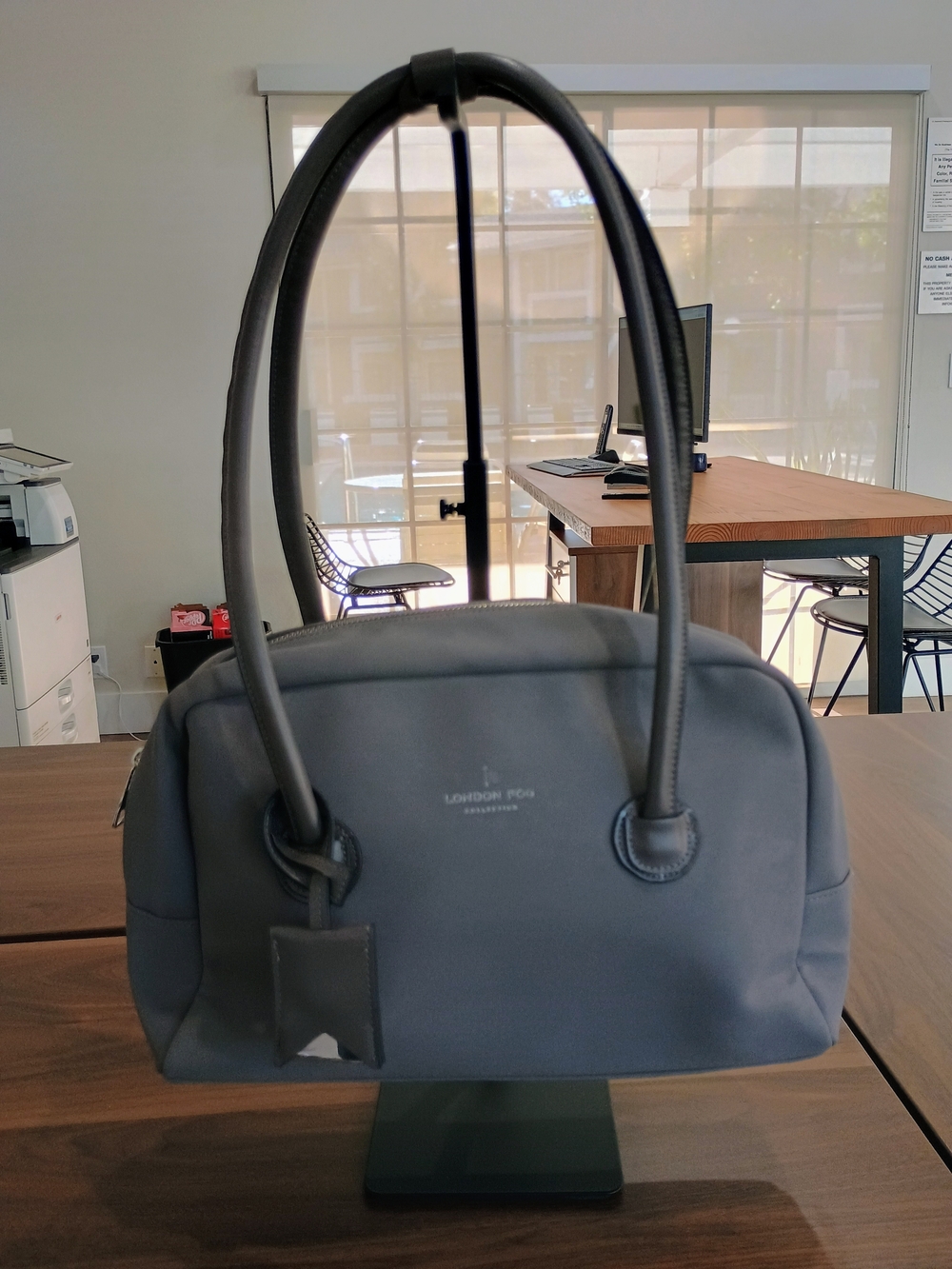London Fog Gray Shoulder Bag